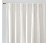 Montego Woven Effect Hidden Tab Top Blackout Curtain Ecru