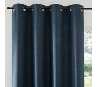 Montego Woven Eyelet Curtain blue