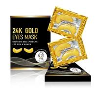 Montegoni® 24K Gold Under Eye Patches (20 Pairs) Collagen Eye Masks for Dark Circles, Puffy Eyes & Wrinkles - Hydrating Gel Eye Patches for Men & Women