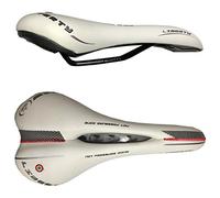 Montegrapa Liberty Comfortable Bicycle Saddle Gel with Soft Cushion Design Fit for Road Bike and Mountain Bike Antiprostate, white