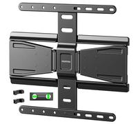 monTEK 0.77 Inch Ultra Slim TV Wall Mount for 37-75 Inch TVs, Pan & Tilt & Levelling & Extendable TV Mount with Articulated Double Arms, Max VESA 400 x 400 mm, up to 50 kg