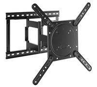 monTEK 1.5" Ultra Slim TV Wall Mount for 23-75 Inch Flat & Curved TVs up to 45 kg, Low Profile TV Bracket Swivel Tilt & Extendable, Full Motion TV Mount Max. VESA 400 x 400 mm, Fits 16" Studs