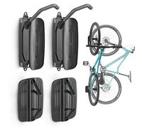 monTEK 2 Pack Bicycle Swivel Wall Mount - Space Saving Vertical Bike Rack, Heavy Duty Storage Hook Holds Up to 30KG, Easy to Install