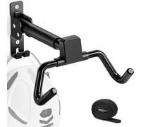 monTEK Bike Wall Mount, Adjustable Distance and Angle, Bike Hanger with Helmet Hook, Hold Up to 30kg, Bike Wall Rack for Garage, Foldable Bike Holder Bicycle Storage for Mountain/Road Bike