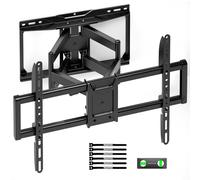 monTEK Full Motion TV Wall Bracket for 37-90 Inch Flat/Curved TV up to 75kg | Heavy Duty TV Bracket with 422mm Extension, Tool-Free Tilt, Swivel, Sturdy 4x Weight-Tested for Safety, Max VESA 600x400mm