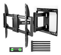 monTEK Full Motion TV Wall Mount for 37-84 Inch TVs, TV Mount Bracket with Articulating Arms, Tool-Free Tilt & Swivel, Extension, Max VESA 600x400mm, Fits 12"/16" Wood Studs, Up to 110lbs, 4X Tested
