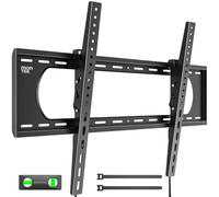 monTEK Heavy Duty Tilting TV Wall Mount for 50-100 Inch TVs up to 220 lb | ±10° tool-free tilt reduces glare; 4X load tested, one-piece wall plate, max VESA 900x600mm, 16/18/24/32" wood-stud spacing