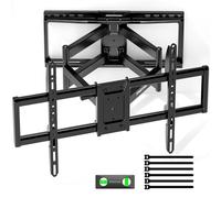 monTEK Heavy Duty TV Wall Bracket for 37-90 Inch TVs up to 75kg, 25" Extended Full Motion TV Bracket Articulating Arms, Fits 12/16/18/24" Studs, Tool-Free Tilt & Swivel, Max VESA 600x400mm