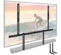 monTEK Soundbar Mount Under TV,Fits Most Soundbars,Compatible with JBL | Universal Fit, Sonos Arc, Beam, Ray, Bose, Samsung, Sony, LG, JBL, No Drill, No Wall Damage, 22 lbs, VESA 800x600，Fit 100” TV