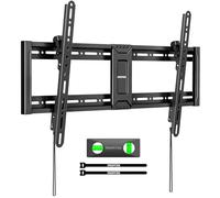 monTEK Tilting TV Wall Mount for 43 to 95 inch Screens, Max Load 200 Lbs, Max VESA 800x400mm, Black, Fits 16"/18"/24" Studs,Low Profile and Reduce Glare