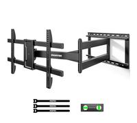 monTEK TV Wall Bracket for 43-80 Inch TVs, Extra Long 1065mm Articulating Arm, Swivel & Tilt TV Wall Mount, Full Motion TV Bracket Holds up to 50kg, Max VESA 600x400mm