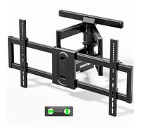 monTEK TV Wall Mount for 43"-95" TVs, Pre-Assembled & 132lbs 4X Tested, Heavy Duty TV Mount with Tool-Free Tilt/Swivel/Extension, Max VESA 800x400, Fits 16"/18" Studs, HW1242BK