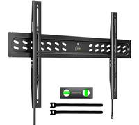 monTEK Ultra Slim Fixed TV Wall Mount Bracket for 43-95" Flat & Curved TVs, Super Low Profile 0.95" from Wall, Holds 150 lbs, Supports VESA 800x400, Fits 16"/18"/24"/32" Studs