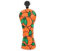 Montela Golf Club Covers Orange Golf Head Cover Driver Covers Fairway Wood Headcover Hybrid Cover Leather Golf Headcover for Scotty Cameron Taylormade Titleist Odyssey (for Hybrid)