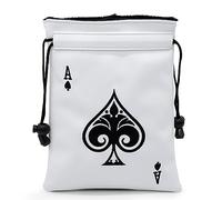 montela golf Valuables Pouch,Ace Poker Golf Bag Pouch with Drawstrings Golf Tee Bag Leather Golf Tee Pouchs for Men Women