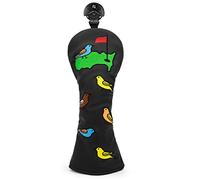Montela Multicolor Bird Golf Club Covers, 3 Wood, Fairway Wood, Hybrid Head Covers, Faux Leather, Perfect for Taylormade, Callaway, Titleist, Ping, Cobra, PXG