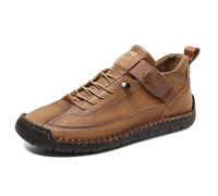 Montela Trainers Women's Comfortable Pain Free Orthopaedic Leather Shoes Breathable Waterproof Running Shoes Supportive Barefoot Leisure Shoes Orthopaedic Trainers for Hiking Camping, O Brown, 12 UK