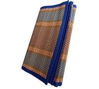 Montelal Store Traditional Floor Rectangular Mat (Maroon, Madurkathi River Grass Korai Pai, 72 X 78 Inches)