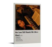 Montell Fish Her Love Still Haunts Me Like A Ghost Waterproof Poster Wall Decoration Living Room Bathroom Kitchen Multifunctional Modern Printing Easy to Clean Decorative Gifts 24x36inch(60x90cm) Fram