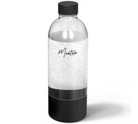 MonTen Soda 900ML Matte Black Bottle - Effortless Fizz & Hydration - Durable & Eco-Friendly Design - Reusable PET Sparkling Water Bottle for our Machines