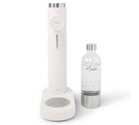 MonTen Soda Sparkling Water Maker - Matte White Carbonated Water Machine - Includes Reusable 900ML Water Bottle - Made with Premium Stainless Steel - Compatible with Blue Screw 60L CO2 Cylinders
