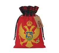 Montenegrin flag Two Color Drawstring Gift Bag S Beautiful Convenient Suitable For Christmas Birthdays