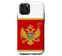 Montenegro Flag Montenegrin Heart Proud Heritage National Case for iPhone 11 Pro
