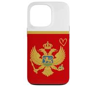 Montenegro Flag Montenegrin Heart Proud Heritage National Case for iPhone 13 Pro