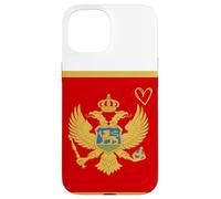 Montenegro Flag Montenegrin Heart Proud Heritage National Case for iPhone 15