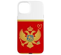 Montenegro Flag Montenegrin Heart Proud Heritage National Case for iPhone 15 Plus
