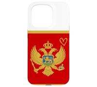 Montenegro Flag Montenegrin Heart Proud Heritage National Case for iPhone 15 Pro