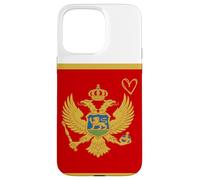 Montenegro Flag Montenegrin Heart Proud Heritage National Case for iPhone 15 Pro Max