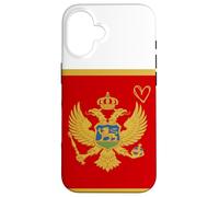 Montenegro Flag Montenegrin Heart Proud Heritage National Case for iPhone 16
