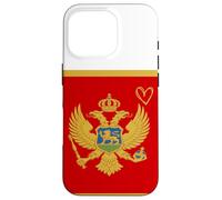 Montenegro Flag Montenegrin Heart Proud Heritage National Case for iPhone 16 Pro