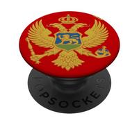 Montenegro Flag Montenegrin Heart Proud Heritage National PopSockets Adhesive PopGrip