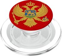 Montenegro Flag Montenegrin Heart Proud Heritage National PopSockets PopGrip for MagSafe