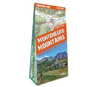 Montenegro mountains / Durmitor / Bjelasica / Prokletije / Komovi lam. (Trekking map)
