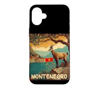 Montenegro Mountains with Mouflon and Flag Costume Case for iPhone 16 Plus