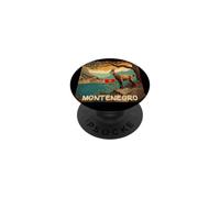 Montenegro Mountains with Mouflon and Flag Costume PopSockets Adhesive PopGrip