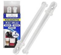 MONTERAL 2 Pieces Milk Suction Tube for Coffee Machines with Pods Ø 11x101 mm with Original Code 5313226701 for DeLonghi for Nespresso Lattissima Plus EN520 EN550 EN560 - Warranty 10 Years