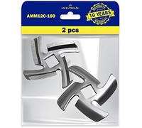 MONTERAL 2 Pieces Mincer Blade with the Original Code AMM12C 180 for Panasonic Meat Grinder Electric - Warranty 10 Years