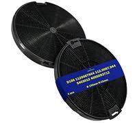 MONTERAL Carbon Filter for Cooker Hood, 2 Pieces, Diameter 152 mm, Height 15 mm, Activated Charcoal, Suitable for Faber, Franke, Ikea, Electrolux, SMEG - Warranty 10 Years