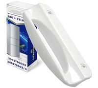 MONTERAL Fridge Door Handle Mounting Holes 133 mm Size 187 x 80 mm with Original Code 2061766008 2061766024 2061766016 2236263055 2236264012 2236264020 for Zanussi for Electrolux - Warranty 10 Years