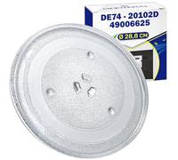 MONTERAL Microwave Plate Replacement Universal Ø 28,8 cm With 3 Fixings Turntable Plate Ø 288 mm with the Original Code DE74-20102D for Samsung 49006625 for Candy