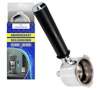 MONTERAL Portafilter with Filter 2 Cups for Espresso Machine with the Original Code AS00002447 5513200369 for Delonghi EC680 EC685 - Warranty 10 Years