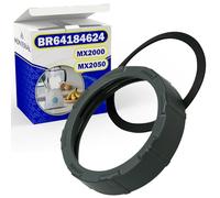 MONTERAL Retainer Ring and Rubber Gasket for Jug Blender with Original Code BR64184624 64184624 for Braun MX2000 MX2050