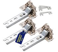 MONTERAL Set of 3 Hinges and 6 Washers WB301C, Vent Hood, 30mm Diameter, for Bosch, Balay, Siemens, Miele, Whirlpool, Indesit, Philips, 10 Years Warranty
