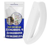 MONTERAL Universal Fridge Door Handle 209x89x48mm 2236286056 for Zanussi | 223628605/6 2236286122 for Aeg for Electrolux for Juno for Zanker - Warranty 10 Years - MONTERAL