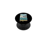 Monterey Beach California Vacation Seagull Surfing Beach Sun PopSockets Adhesive PopGrip