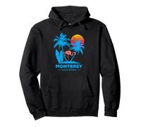 Monterey, California. Palm trees sunset Pullover Hoodie